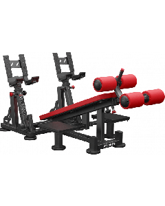 Atlantis Decline dumbbell bench with pivots