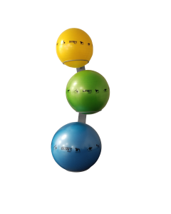 PRISM FITNESS Smart Stability Ball Rack, Wall Mounted Commercial Packag
