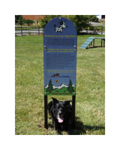 DOG ON IT Custom Dog Park Rules Sign
