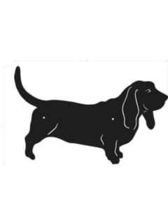 DOG ON IT Silhouette - Basset Hound