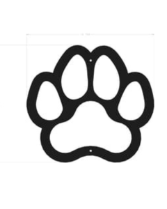 DOG ON IT  Silhouette - Dog Paw