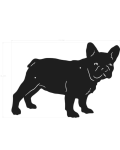 DOG ON IT  Silhouette - French Bulldog