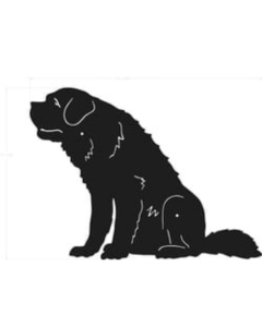 DOG ON IT Silhouette - St. Bernard